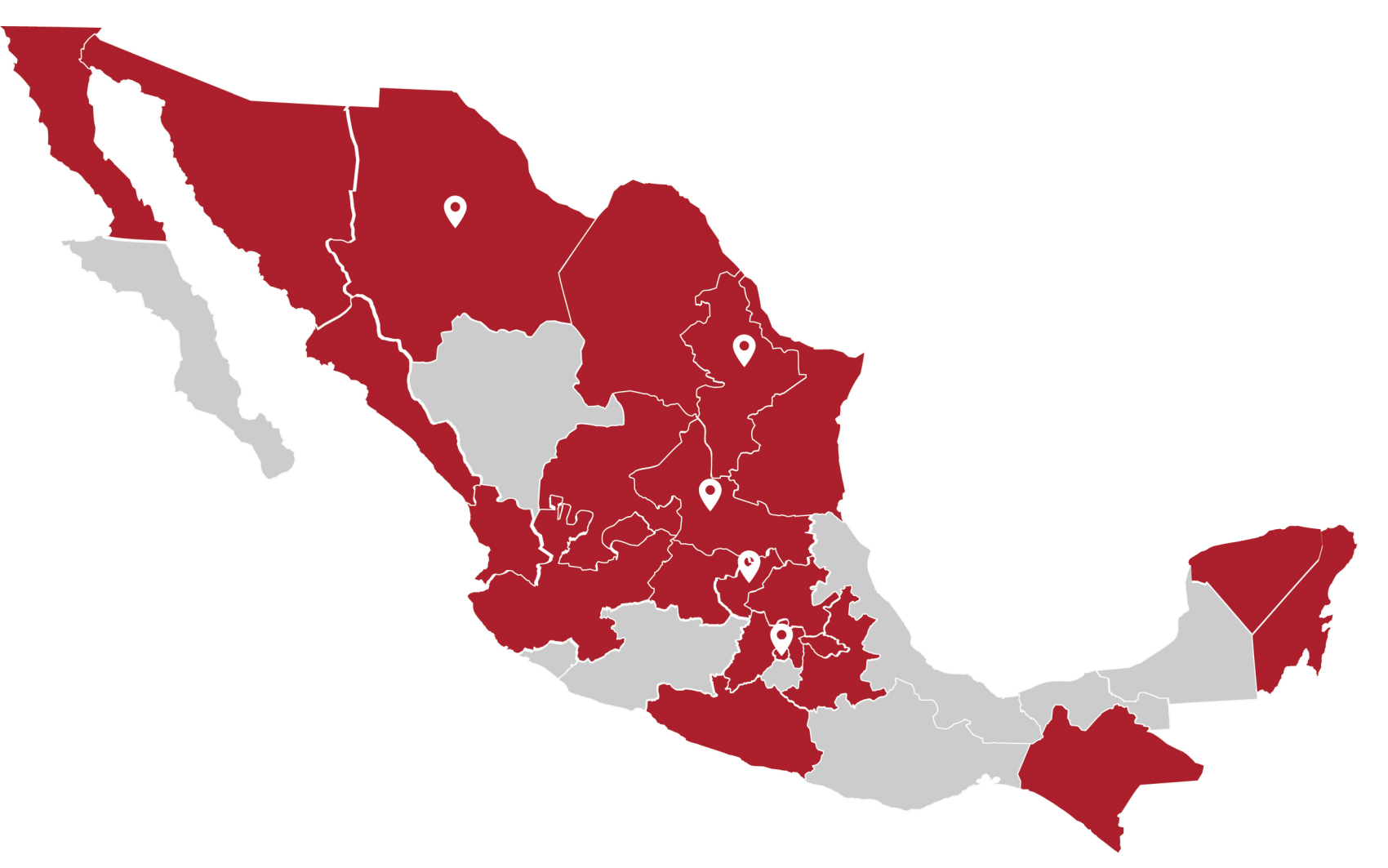 Mapa de Ubicaciones y trabajos Abitat